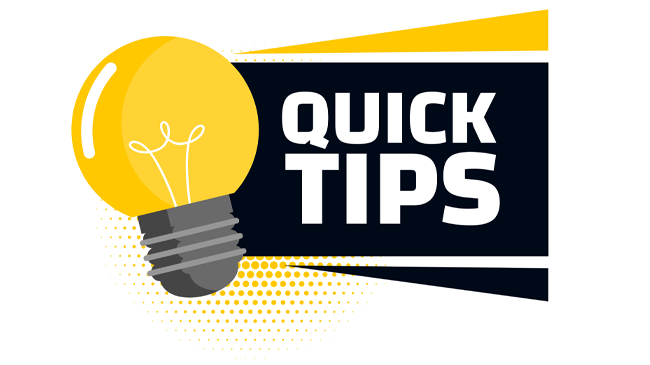 quick tips